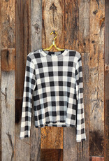 Dylan Dylan Carter Classic Check Top Natural/Black