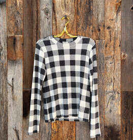 Dylan Dylan Carter Classic Check Top Natural/Black