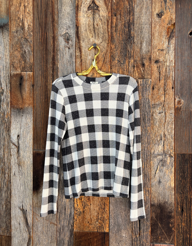 Dylan Dylan Carter Classic Check Top Natural/Black
