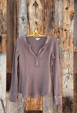 Dylan Dylan Brooks Button Top Brown