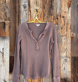 Dylan Dylan Brooks Button Top Brown