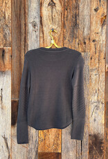 Dylan Dylan Stella Sweater Snap Cuff Black