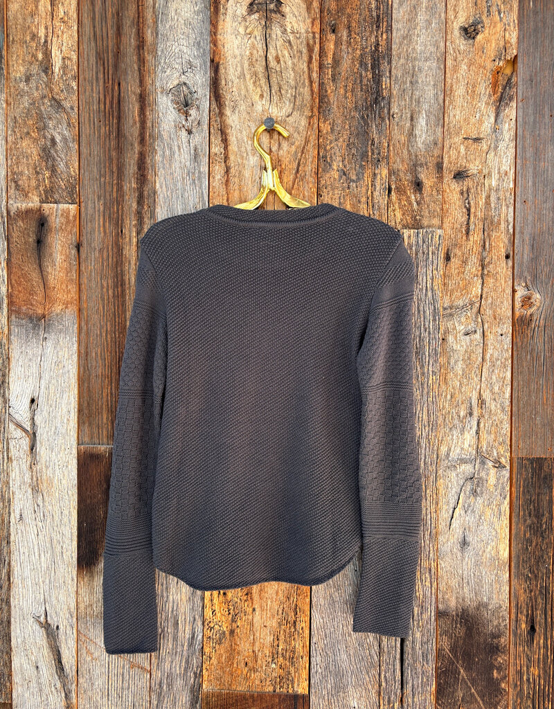 Dylan Dylan Stella Sweater Snap Cuff Black