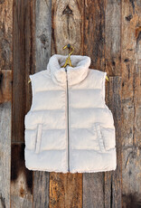 Dylan Dylan Classic Fur Vest Reversable Ecru