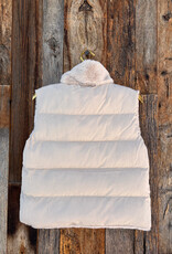 Dylan Dylan Classic Fur Vest Reversable Ecru