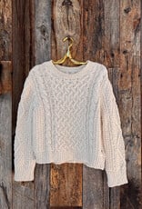 Dylan Dylan Charlotte Cable Crew Sweater Natural