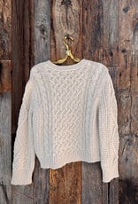 Dylan Dylan Charlotte Cable Crew Sweater Natural