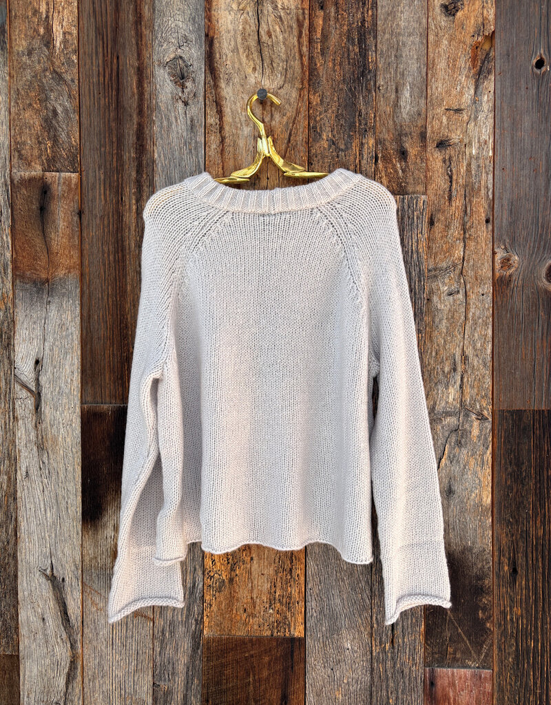 Wooden Ships Wooden Ships Star Raglan Crew Chunky Silver Pelt/Winter Green