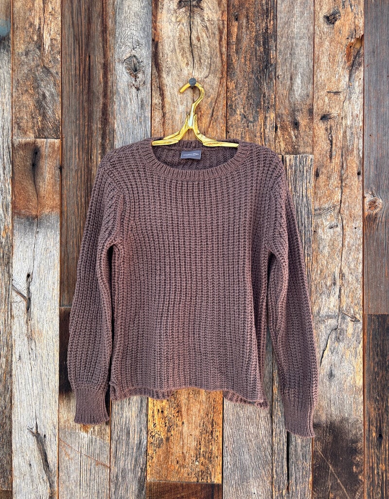 Wooden Ships Wooden Ships Liam Ribbed Crew Chunky Dark Dusk