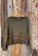 Wooden Ships Wooden Ships Nic Top Chunky Camo Green/Ginger Root