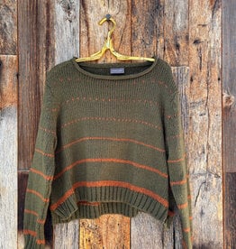 Wooden Ships Wooden Ships Nic Top Chunky Camo Green/Ginger Root