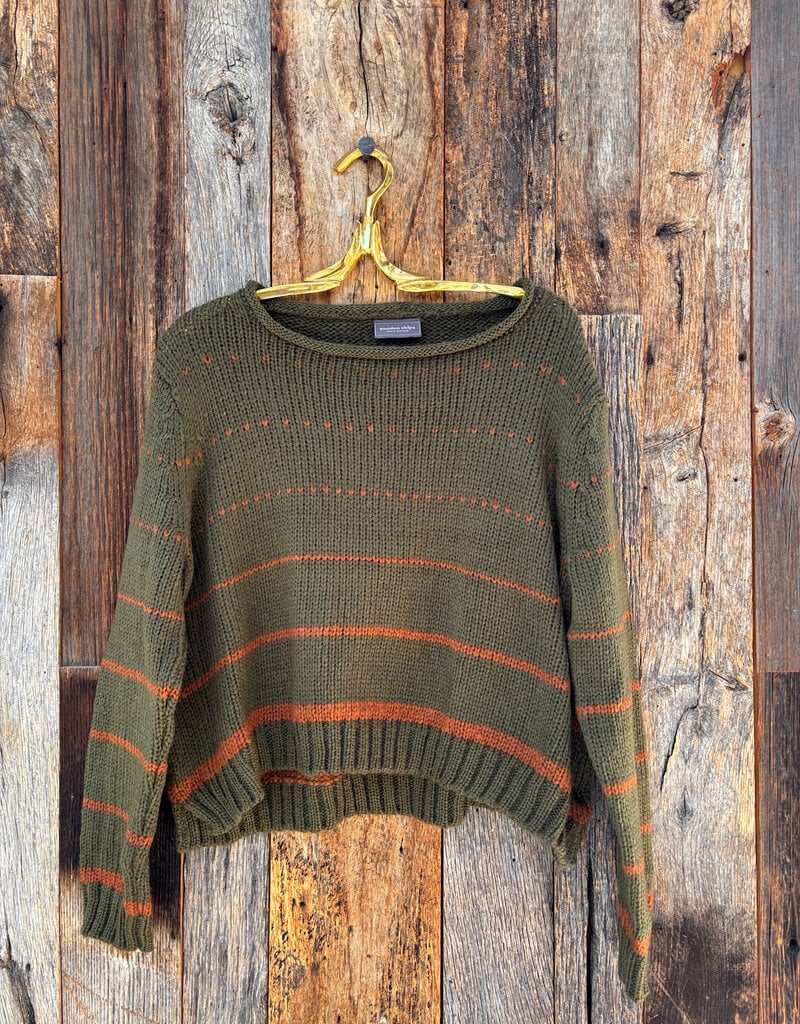 Wooden Ships Wooden Ships Nic Top Chunky Camo Green/Ginger Root
