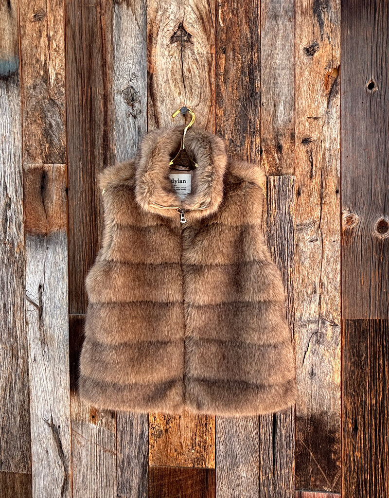 Dylan Dylan Luxe Fur Vest Brown