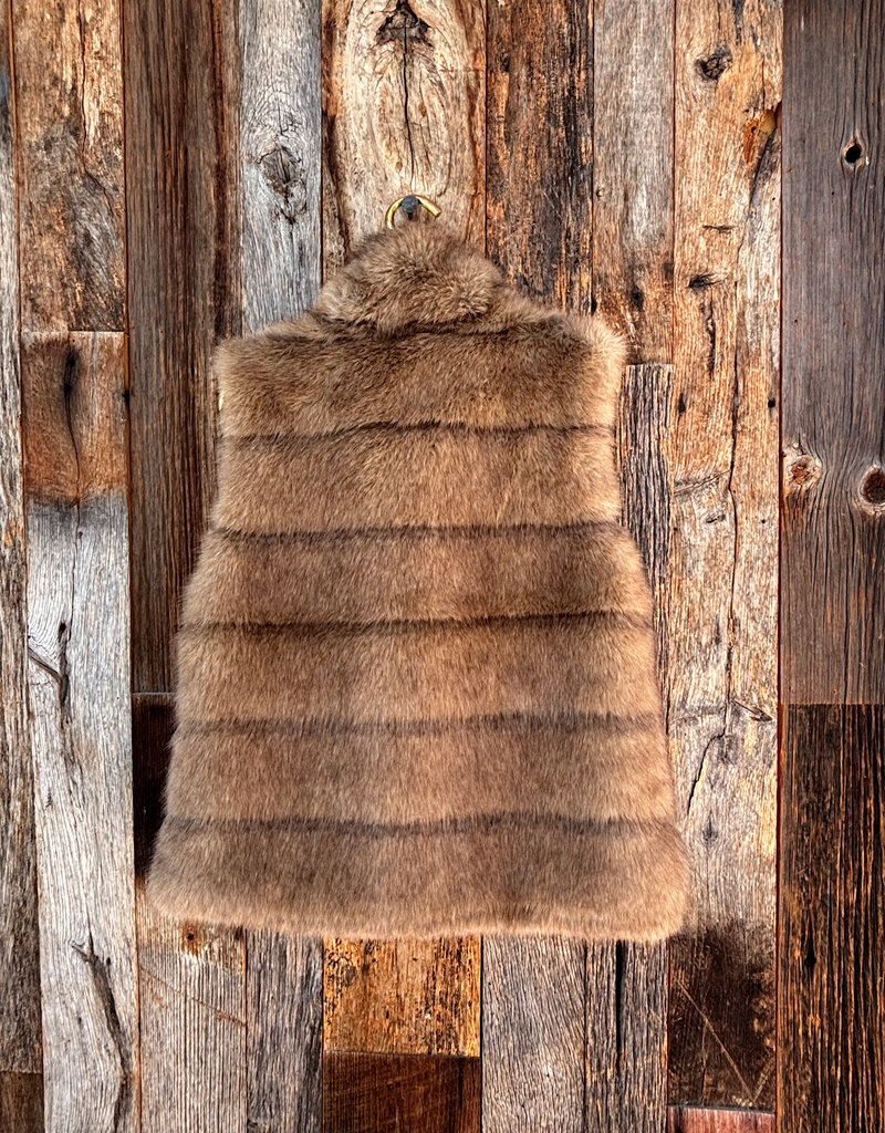Dylan Dylan Luxe Fur Vest Brown