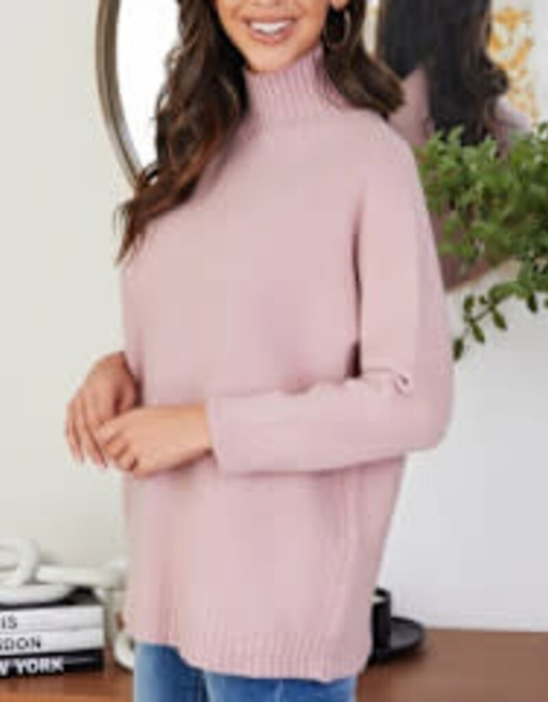 Milio Milano Milio Milano Turtleneck Sweater Antique Rose