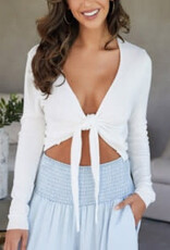 Milio Milano Milio Milano Italian Modal Tie Top White