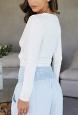 Milio Milano Milio Milano Italian Modal Tie Top White