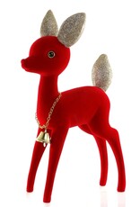 Cody Foster Cody Foster Kitschy Flocked Deer Red
