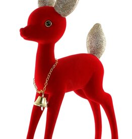Cody Foster Cody Foster Kitschy Flocked Deer Red