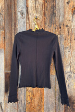Project Social T Project Social T Sloane Merrow Edge Cozy Mock Neck Black