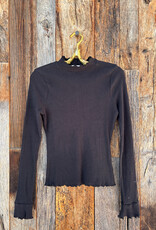 Project Social T Project Social T Sloane Merrow Edge Cozy Mock Neck Black