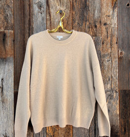 Minnie Rose Cashmere Oversized Sweater Brn Sgr