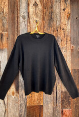 Minnie Rose Cashmere Oversized Sweater Black