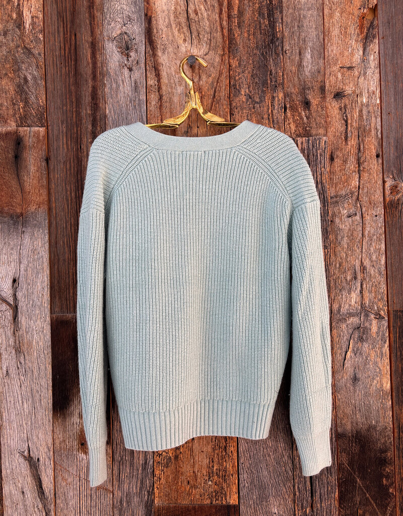 Lilla P Lilla P Relaxed Side Vent Cardigan Frost