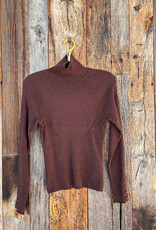 Lilla P Lilla P Slim Rib Turtleneck Java