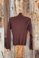 Lilla P Lilla P Slim Rib Turtleneck Java