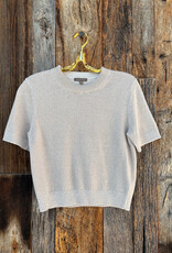 Lilla P Lilla P Short Sleeve Sparkle Sweater Mist Sparkle