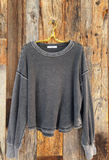 Project Social T Project Social T Rhiya Burnout Thermal Longsleeve Black