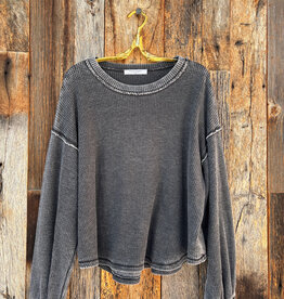 Project Social T Project Social T Rhiya Burnout Thermal Longsleeve Black