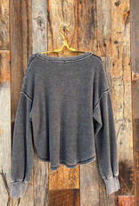 Project Social T Project Social T Rhiya Burnout Thermal Longsleeve Black