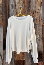 Project Social T Project Social T Rhiya Burnout Thermal Longsleeve Cream