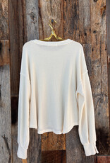 Project Social T Project Social T Rhiya Burnout Thermal Longsleeve Cream