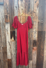 Saltwater Luxe Saltwater Luxe Merle Midi Dress Scarlet