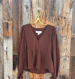 Saltwater Luxe Saltwater Luxe Lyrra Top Chocolate