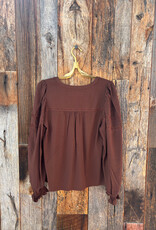 Saltwater Luxe Saltwater Luxe Lyrra Top Chocolate