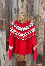 Z Supply Z Supply Adornment Sweater Festive Red