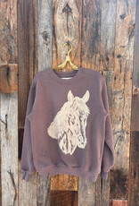 People of Leisure People of Leisure Brown Horse Sweatshirt