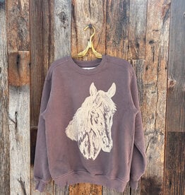People of Leisure People of Leisure Stallion Sweatshirt Chocolate