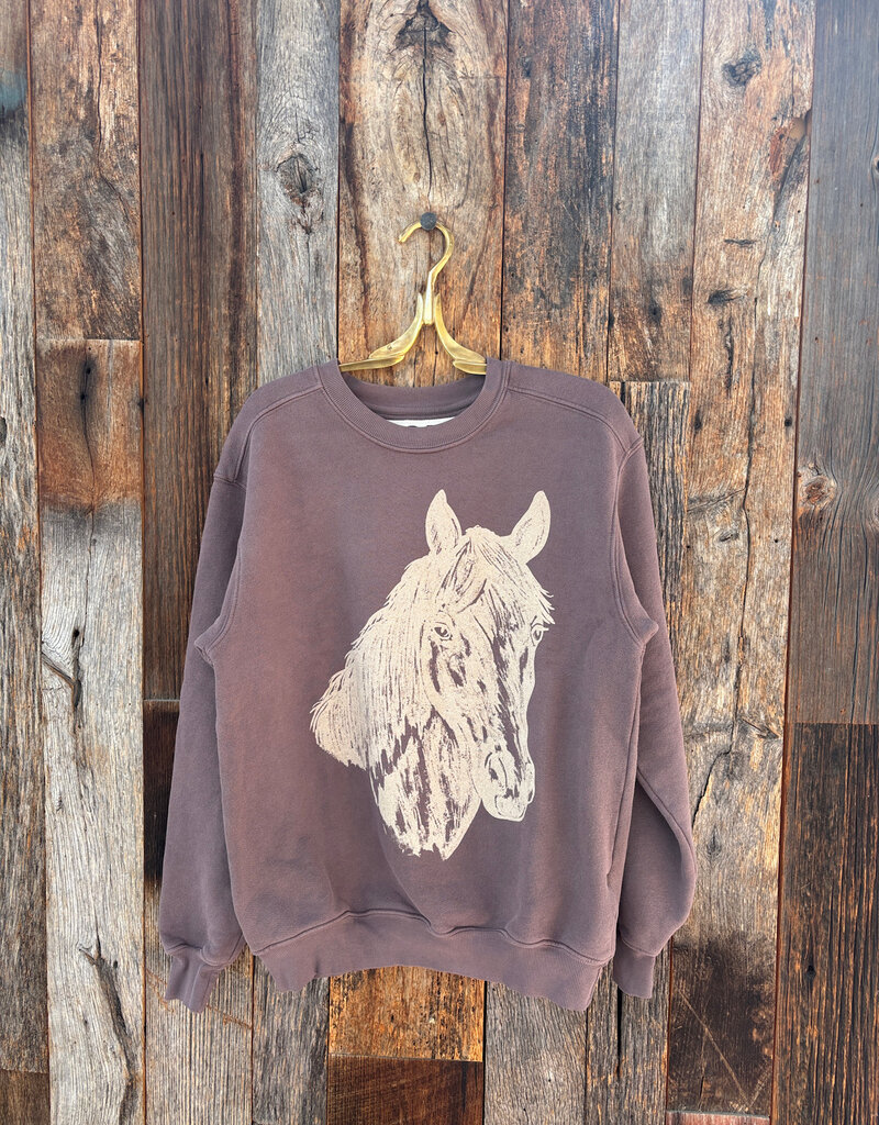 People of Leisure People of Leisure Brown Horse Sweatshirt