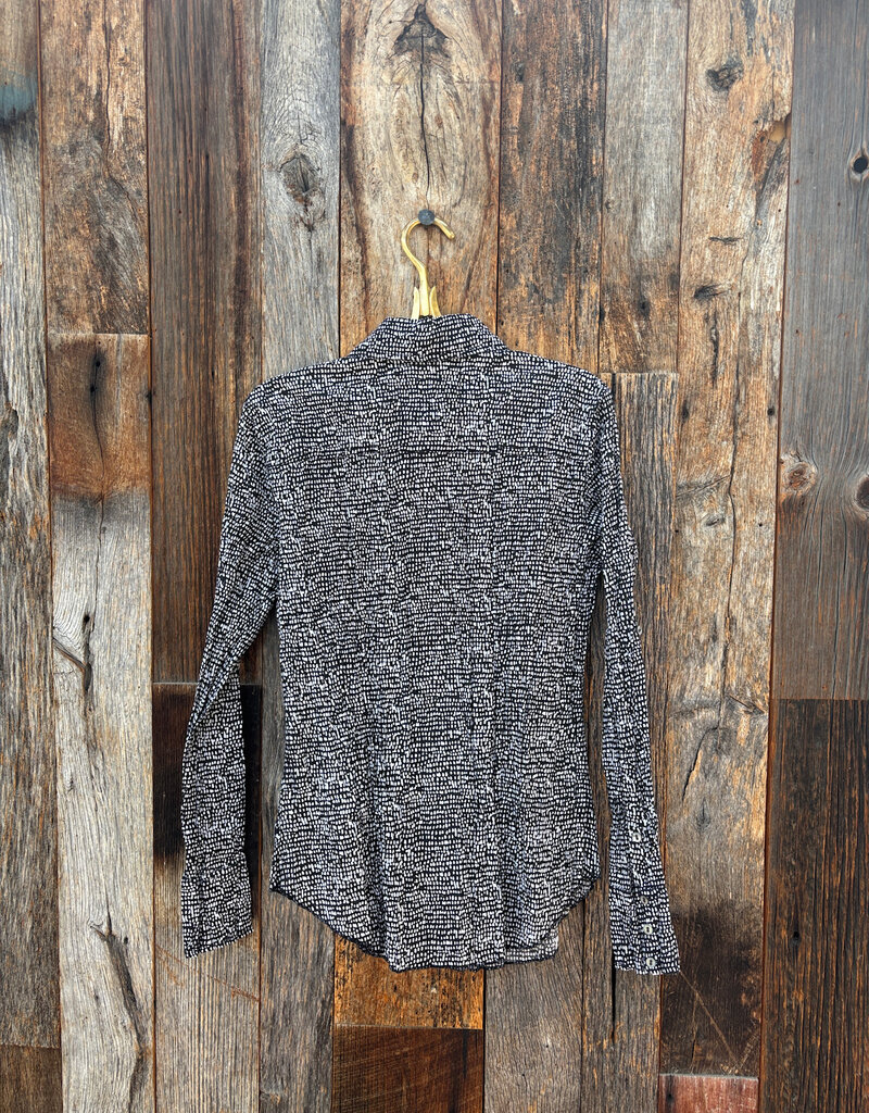 Cino Cino Zanzibar Dot Black Button Down Shirt