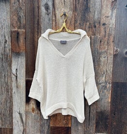 Wooden Ships Wooden Ships Emory 3/4 Sleeve Sweater Almond Butter