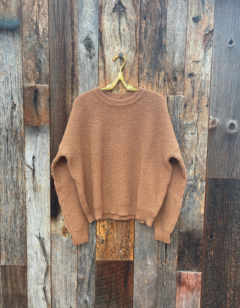 It Is Well Pull On Sweater Acorn