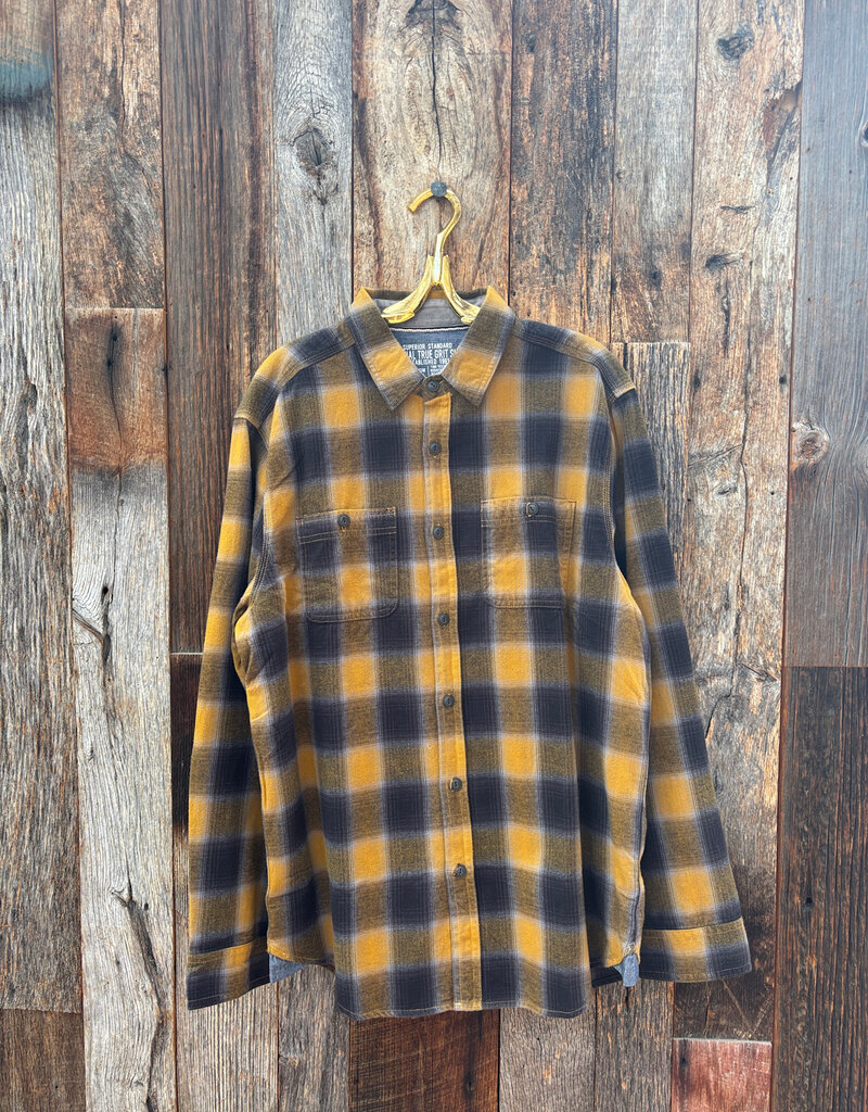 True Grit True Grit Cooper Checks L/S 2 Pocket Shirt Saddle