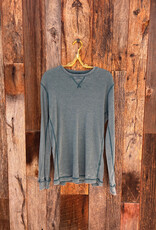 True Grit True Grit Waffle Thermal L/S Crew Ocean Sapphire