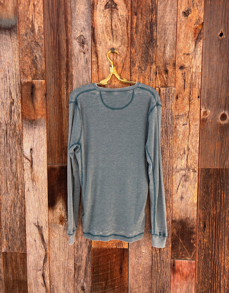 True Grit True Grit Waffle Thermal L/S Crew Ocean Sapphire