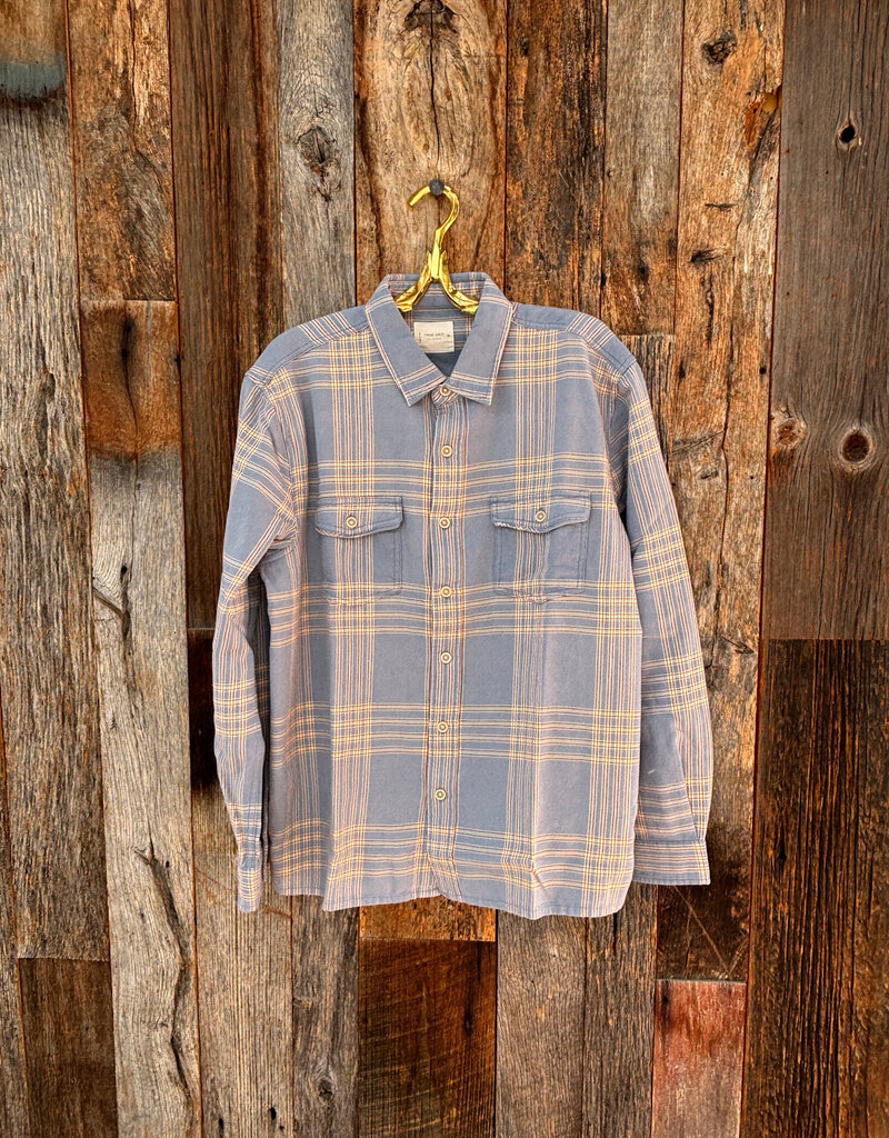 True Grit True Grit Lake Plaid L/S 2 Pocket Shirt Blue